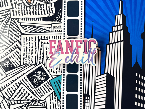 Fanfic & Chill Sticker | Waterproof Laminated Vinyl Sticker