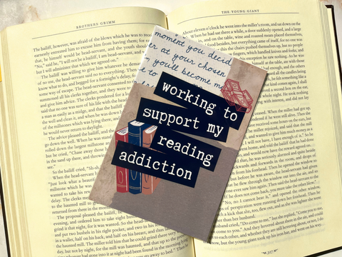 Reading Addiction Print | Glossy 4x6 Photo Paper Print