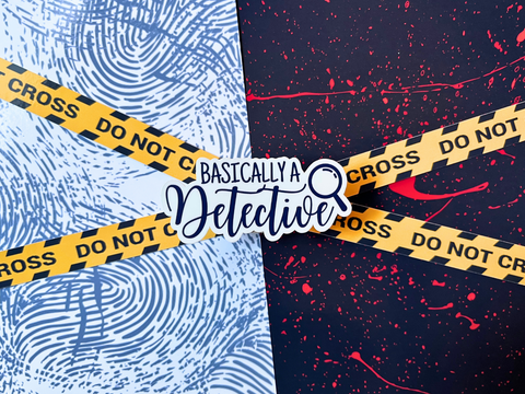 Basically A Detective Sticker | Waterproof Laminated Vinyl Sticker