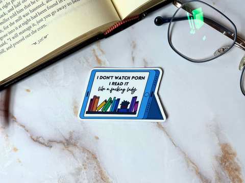 Read Porn Like A Lady Sticker | Waterproof Laminated Vinyl Sticker