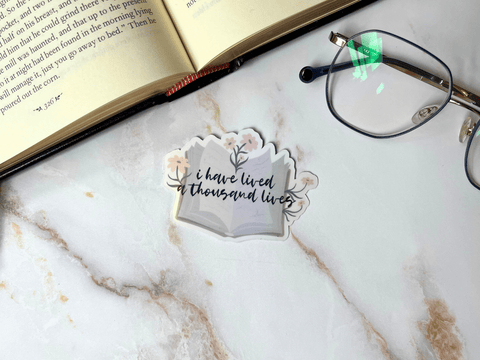 A Thousand Lifetimes Book Sticker | Waterproof HOLOGRAPHIC Laminated Vinyl Sticker - Forge de Sol - Sticker - Sticker - 