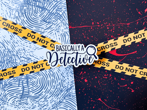 Basically A Detective Sticker | Waterproof Laminated Vinyl Sticker - Forge de Sol - Sticker - Sticker - 