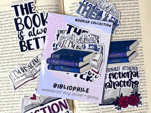 Bibliophile Sticker Pack | Waterproof Laminated Vinyl Stickers - Forge de Sol - Sticker - Sticker - 