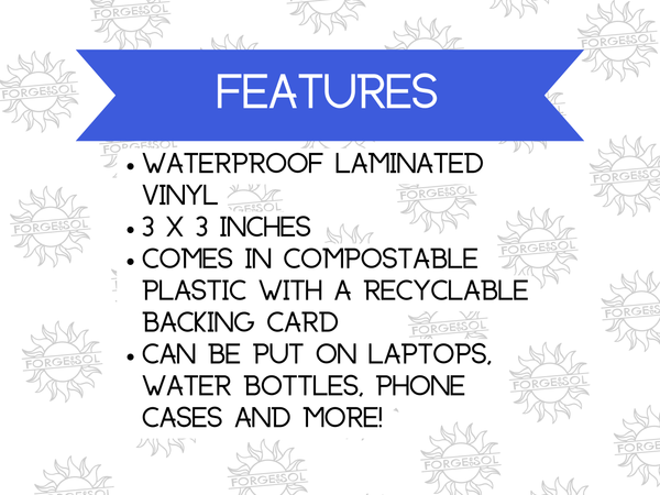 Bibliophile Sticker Pack | Waterproof Laminated Vinyl Stickers - Forge de Sol - Sticker - Sticker - 