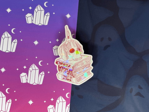 Candle Spooky Stack Sticker | Waterproof Laminated HOLOGRAPHIC Vinyl Sticker - Forge de Sol - Sticker - Sticker - 