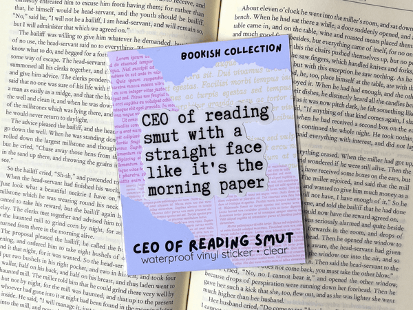 CEO of Reading Smut Sticker | Waterproof Laminated Vinyl Sticker - Forge de Sol - Sticker - Sticker - Glossy White - 