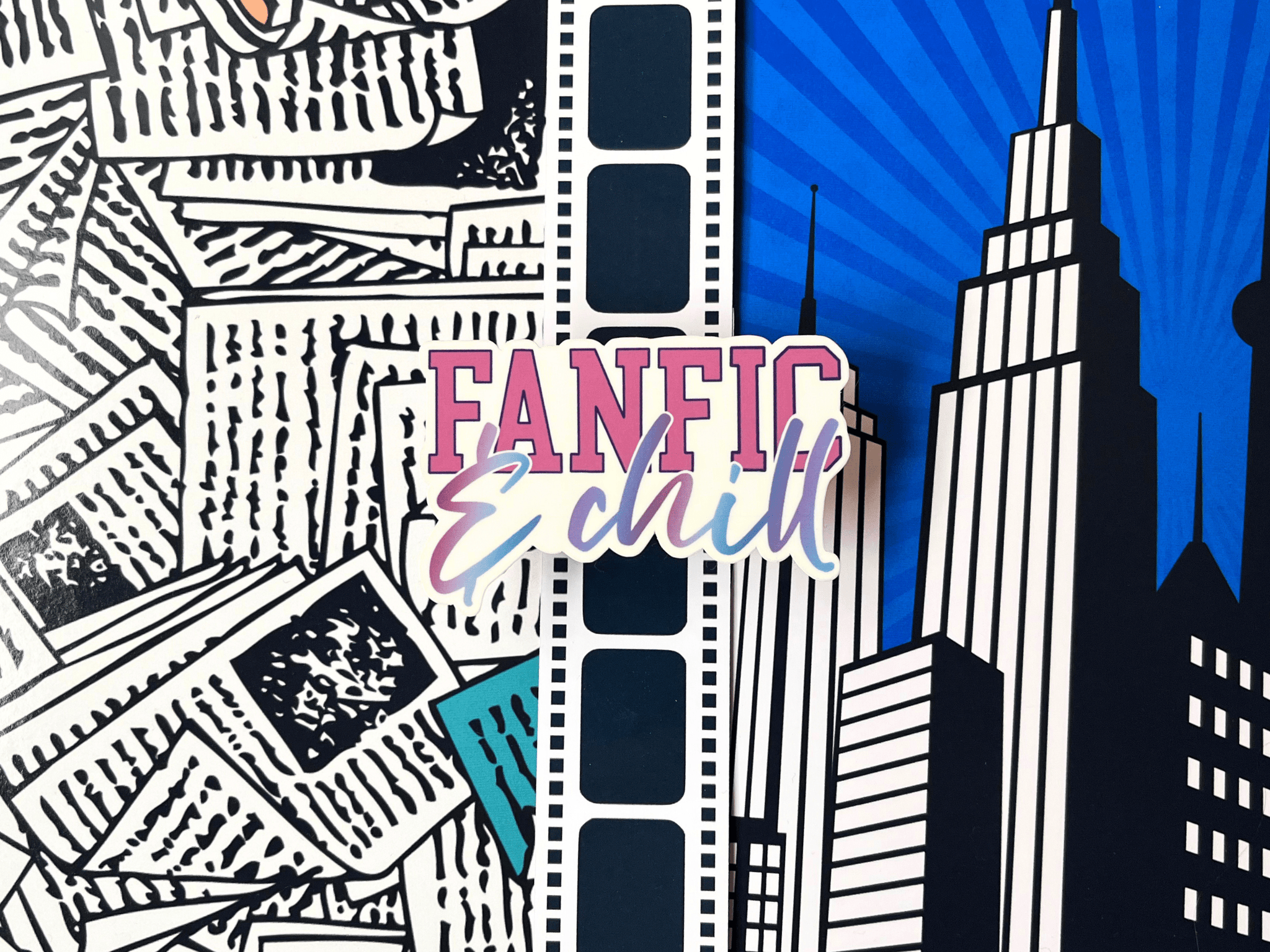 Fanfic & Chill Sticker | Waterproof Laminated Vinyl Sticker - Forge de Sol - Sticker - Sticker - 