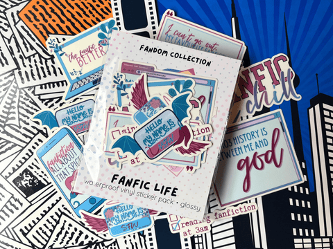 Fanfic Life Sticker Pack | Waterproof Laminated Vinyl Sticker - Forge de Sol - Sticker - Sticker - 