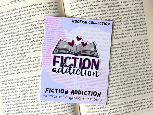 Fiction Addiction Sticker | Waterproof Laminated Vinyl Sticker - Forge de Sol - Sticker - Sticker - 