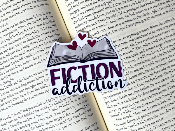 Fiction Addiction Sticker | Waterproof Laminated Vinyl Sticker - Forge de Sol - Sticker - Sticker - 