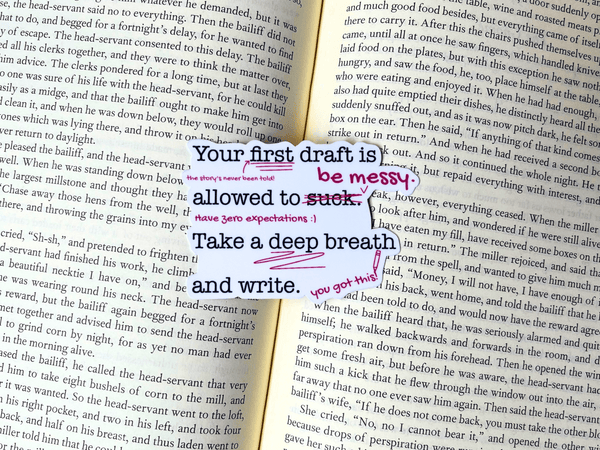 First Draft Quote Sticker | Waterproof Laminated Vinyl Sticker - Forge de Sol - Sticker - Sticker - 