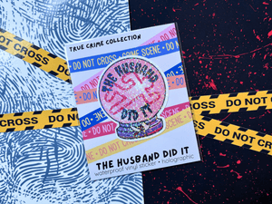 Glitter The Husband Did It Sticker | Waterproof HOLOGRAPHIC Laminated Vinyl Sticker - Forge de Sol - Sticker - Sticker - 