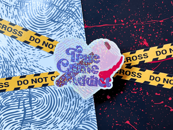 Glitter True Crime Sticker Pack | Waterproof HOLOGRAPHIC Laminated Vinyl Sticker - Forge de Sol - Sticker - Sticker - 