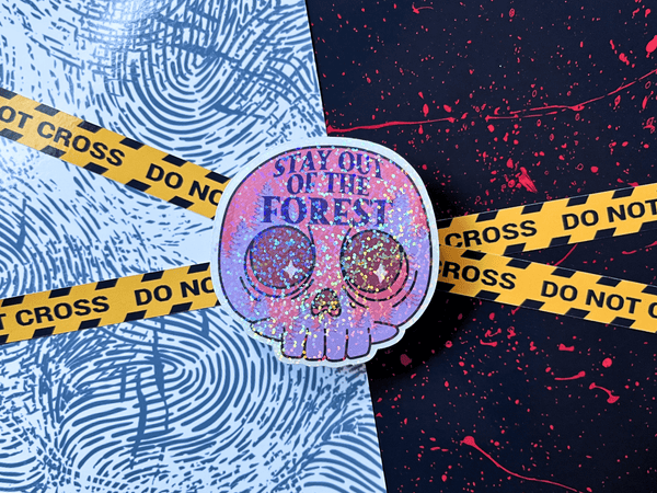 Glitter True Crime Sticker Pack | Waterproof HOLOGRAPHIC Laminated Vinyl Sticker - Forge de Sol - Sticker - Sticker - 