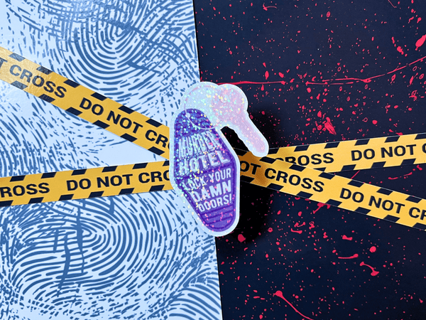 Glitter True Crime Sticker Pack | Waterproof HOLOGRAPHIC Laminated Vinyl Sticker - Forge de Sol - Sticker - Sticker - 