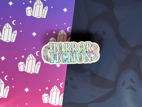 Horror Fiction Club Sticker | Waterproof Laminated HOLOGRAPHIC Vinyl Sticker - Forge de Sol - Sticker - Sticker - 
