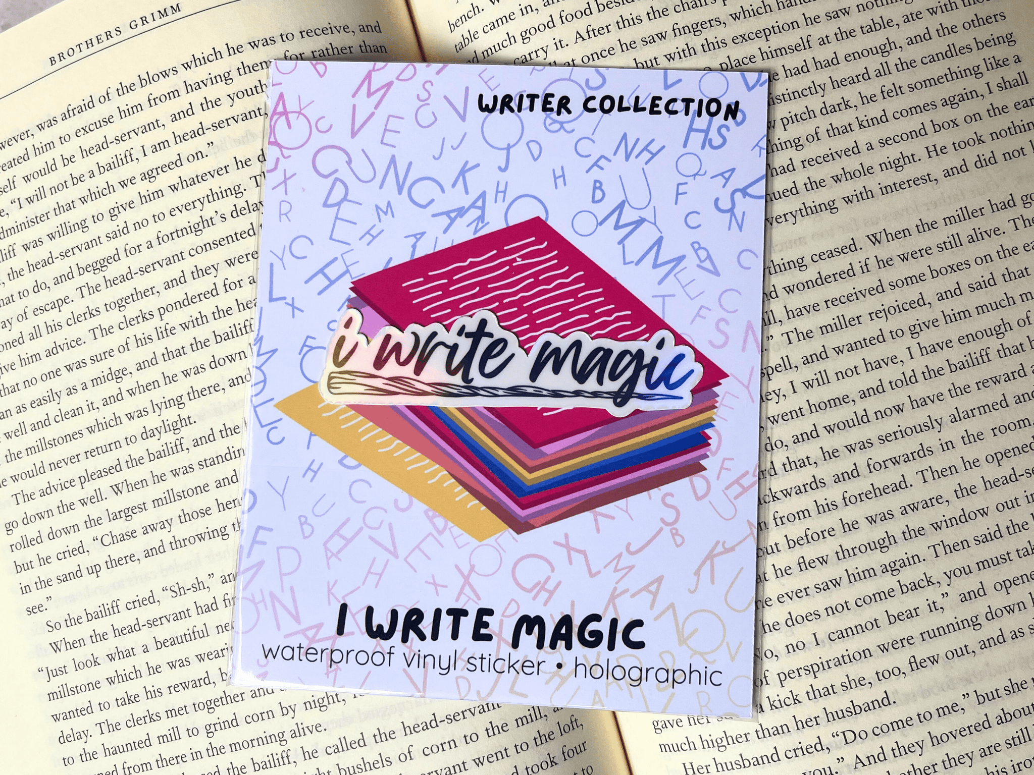 I Write Magic Sticker | Waterproof HOLOGRAPHIC Laminated Vinyl Sticker - Forge de Sol - Sticker - Sticker - 