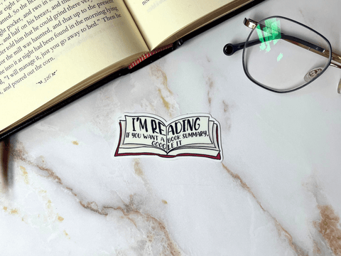 I'm Reading Sticker | Waterproof Laminated Vinyl Sticker - Forge de Sol - Sticker - Sticker - 