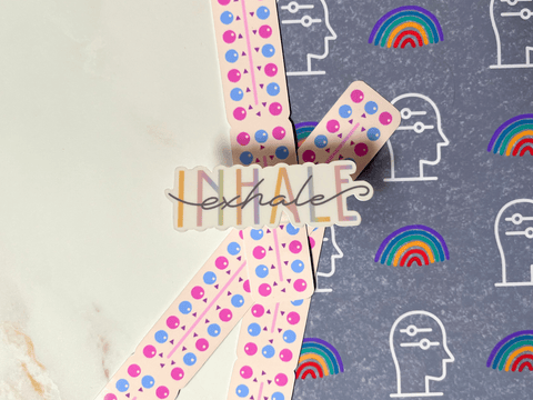 Inhale, Exhale Sticker | Waterproof Laminated Vinyl Sticker - Forge de Sol - Sticker - Sticker - 
