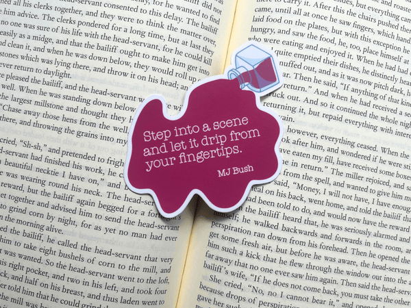 Ink Drip Quote Sticker | Waterproof Laminated Vinyl Sticker - Forge de Sol - Sticker - Sticker - 