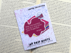 Ink Drip Quote Sticker | Waterproof Laminated Vinyl Sticker - Forge de Sol - Sticker - Sticker - 