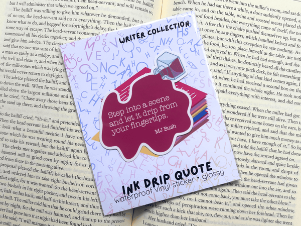 Ink Drip Quote Sticker | Waterproof Laminated Vinyl Sticker - Forge de Sol - Sticker - Sticker - 
