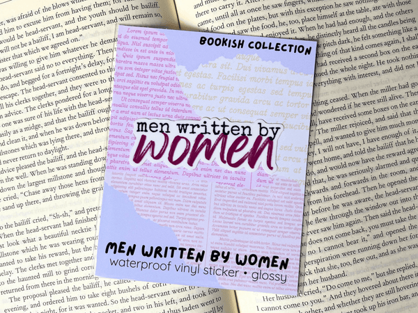 Men Written By Women Sticker | Waterproof Laminated Vinyl Sticker - Forge de Sol - Sticker - Sticker - 