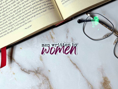 Men Written By Women Sticker | Waterproof Laminated Vinyl Sticker - Forge de Sol - Sticker - Sticker - 