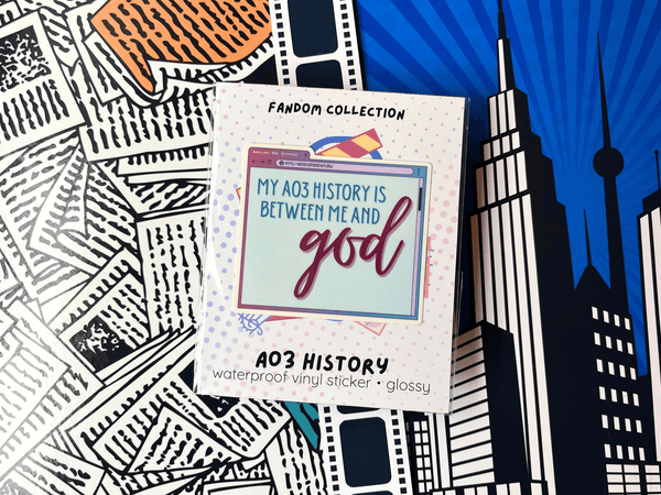 My AO3 History Is Between Me and GOD Sticker | Waterproof Laminated Vinyl Sticker - Forge de Sol - Sticker - Sticker - 