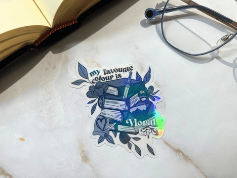 My Favourite Colour Is Morally Grey Sticker | Waterproof HOLOGRAPHIC Laminated Vinyl Sticker - Forge de Sol - Sticker - Sticker - 