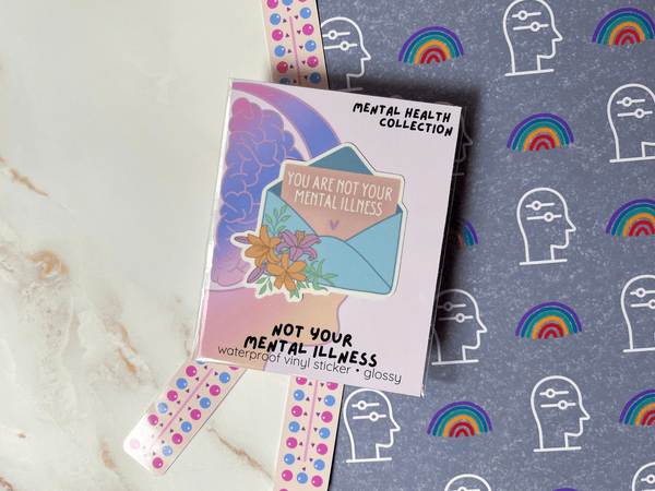 Not Your Mental Illness Sticker | Waterproof Laminated Vinyl Sticker - Forge de Sol - Sticker - Sticker - 