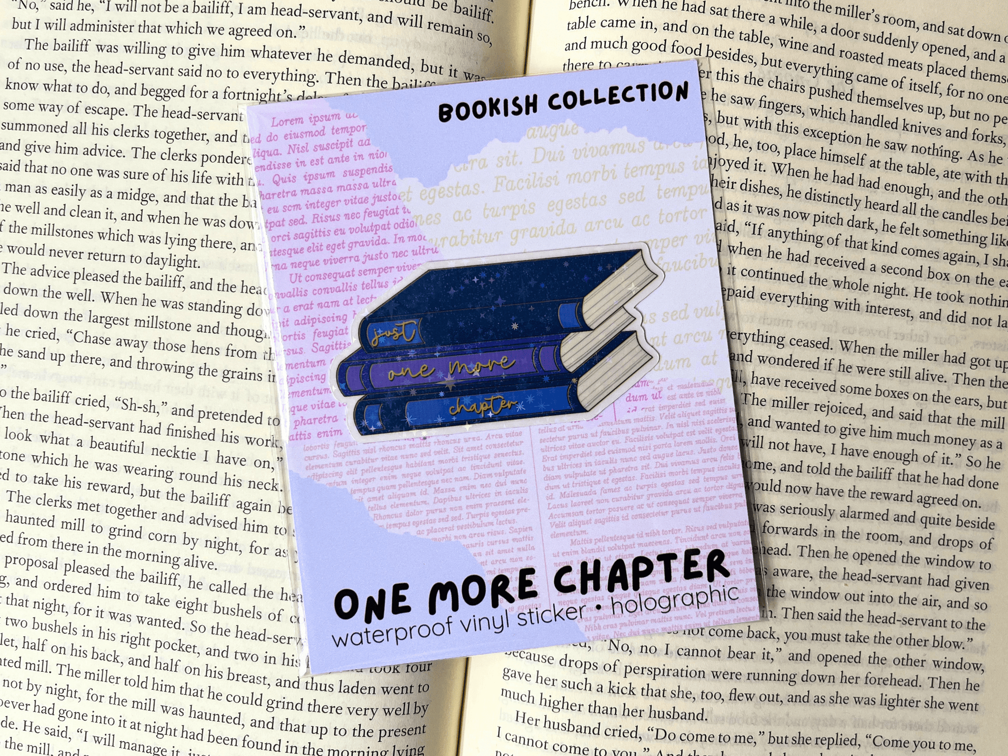 One More Chapter Sticker | Waterproof HOLOGRAPHIC Laminated Vinyl Sticker - Forge de Sol - Sticker - Sticker - 