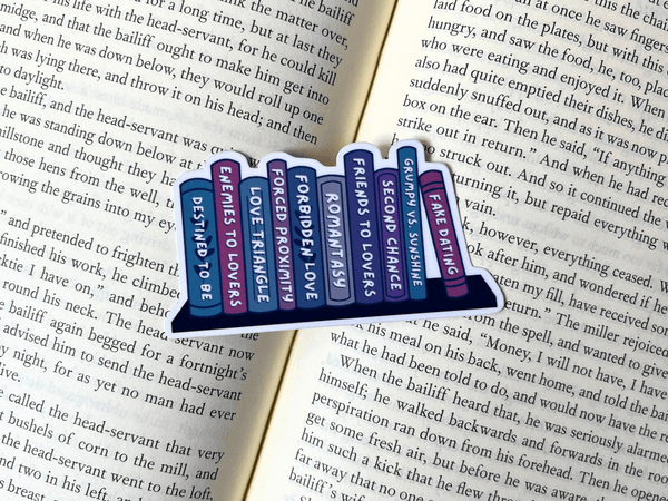 Romance Book Tropes Sticker | Waterproof Laminated Vinyl Sticker - Forge de Sol - Sticker - Sticker - 