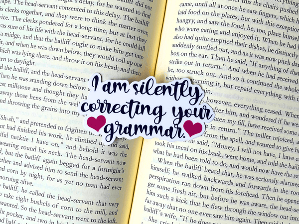 Silently Correcting Your Grammar Sticker | Waterproof Laminated Vinyl Sticker - Forge de Sol - Sticker - Sticker - 