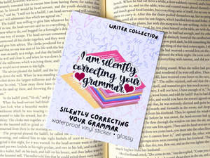Silently Correcting Your Grammar Sticker | Waterproof Laminated Vinyl Sticker - Forge de Sol - Sticker - Sticker - 
