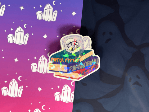 Skull Spooky Stack Sticker | Waterproof Laminated HOLOGRAPHIC Vinyl Sticker - Forge de Sol - Sticker - Sticker - 