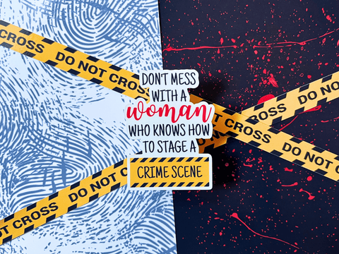 Stage A Crime Scene Sticker | Waterproof Laminated Vinyl Sticker - Forge de Sol - Sticker - Sticker - 