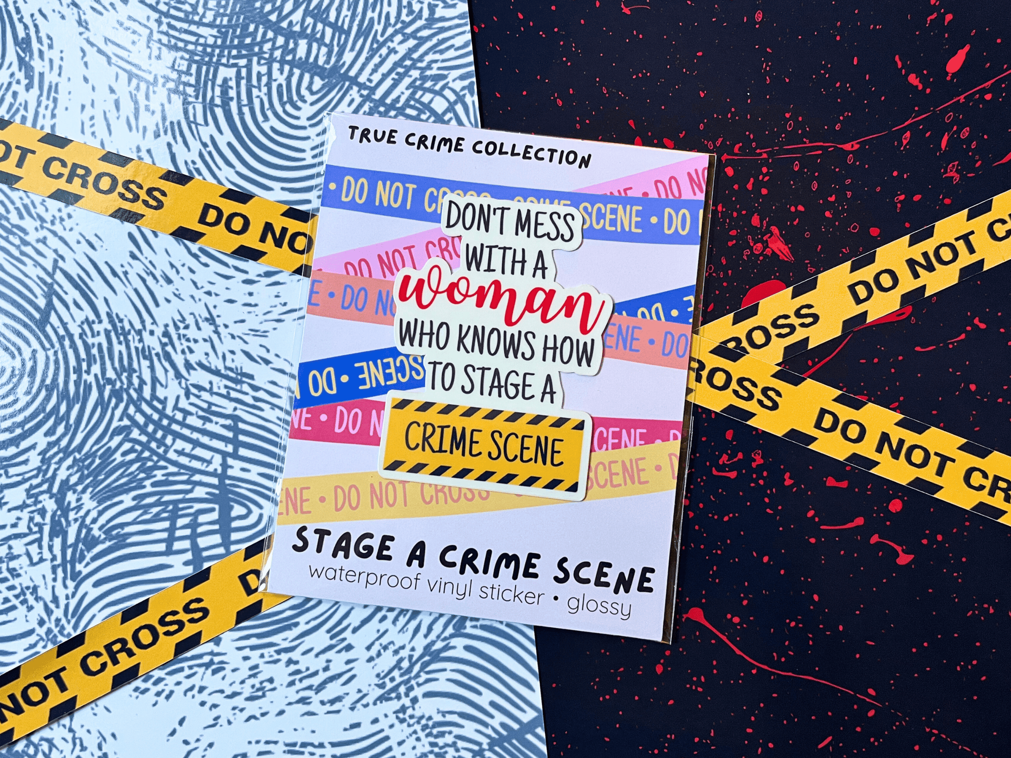 Stage A Crime Scene Sticker | Waterproof Laminated Vinyl Sticker - Forge de Sol - Sticker - Sticker - 