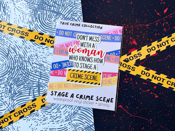 Stage A Crime Scene Sticker | Waterproof Laminated Vinyl Sticker - Forge de Sol - Sticker - Sticker - 