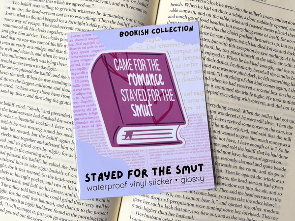 Stayed For The Smut Sticker | Waterproof Laminated Vinyl Sticker - Forge de Sol - Sticker - Sticker - 