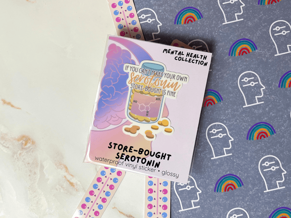 Store - Bought Serotonin Sticker | Waterproof Laminated Vinyl Sticker - Forge de Sol - Sticker - Sticker - 