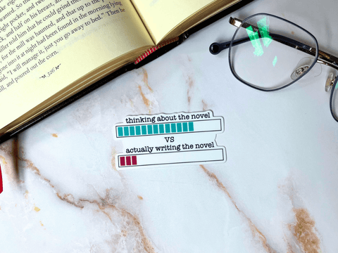 Thinking About The Novel Sticker | Waterproof Laminated Vinyl Sticker - Forge de Sol - Sticker - Sticker - 