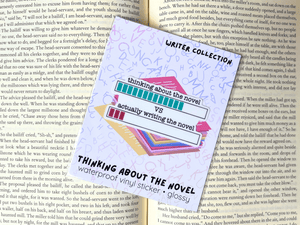 Thinking About The Novel Sticker | Waterproof Laminated Vinyl Sticker - Forge de Sol - Sticker - Sticker - 