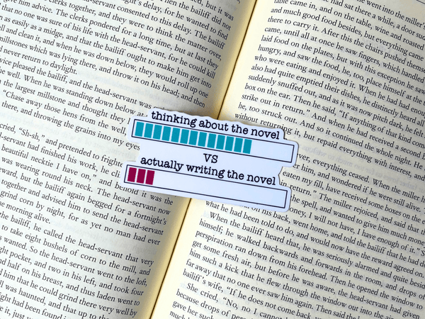 Thinking About The Novel Sticker | Waterproof Laminated Vinyl Sticker - Forge de Sol - Sticker - Sticker - 