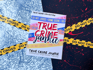 True Crime Junkie Sticker | Waterproof Laminated Vinyl Sticker - Forge de Sol - Sticker - Sticker - 