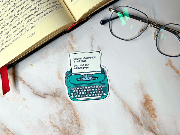 Typewriter Quote Sticker | Waterproof Laminated Vinyl Sticker - Forge de Sol - Sticker - Sticker - 