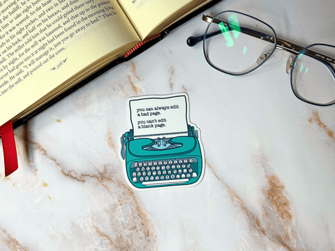 Typewriter Quote Sticker | Waterproof Laminated Vinyl Sticker - Forge de Sol - Sticker - Sticker - 